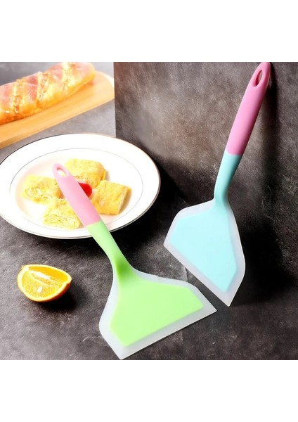 E Silikon Spatula Pişirme Gereçleri Sığır Eti Yumurta Mutfak Yapışmaz Kazıyıcı Geniş Pizza Pişirme Araçları Kürek Spatula Mutfak (Yurt Dışından) modelleri