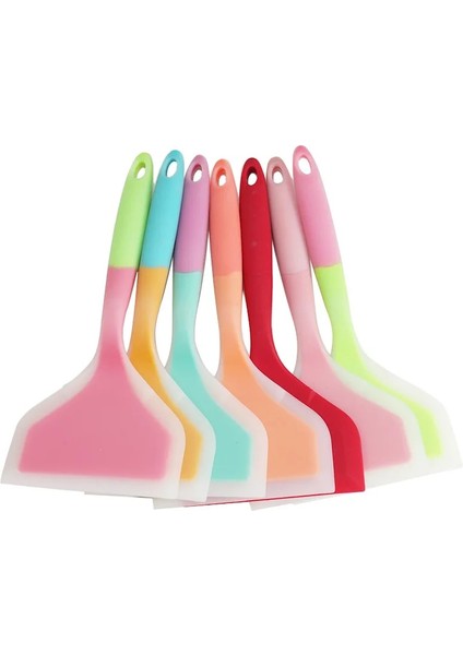 E Silikon Spatula Pişirme Gereçleri Sığır Eti Yumurta Mutfak Yapışmaz Kazıyıcı Geniş Pizza Pişirme Araçları Kürek Spatula Mutfak (Yurt Dışından) indirimleri