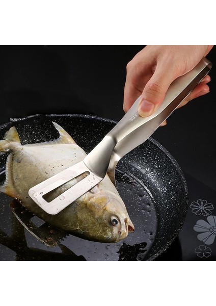 13 Paslanmaz Çelik Kızartma Küreği Klip Çok Fonksiyonlu Biftek Barbekü Maşa Kızartma Balık Spatula Klip Ekmek Klip Ev Mutfak Gereçleri (Yurt Dışından)