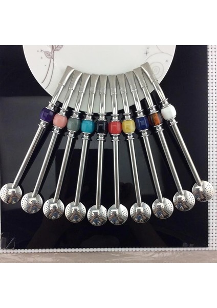 Mavi Kutu Paketi Paslanmaz Çelik 304 Içme Saman Kaşığı Fırçalı Çay Filtresi Yerba Mate Payet Bombilla Kabak Yeniden Kullanılabilir Kahve Aletleri Yıkanabilir (Yurt Dışından) fiyatları