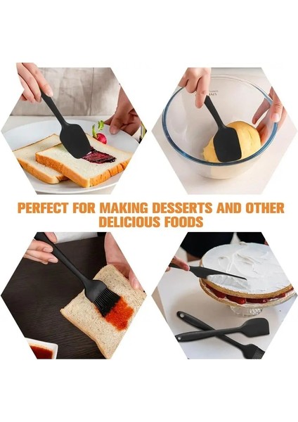 Kırmızı 10 Adet Yapışmaz Pasta Eşyaları Kazıyıcı Spatula Silikon Mutfak Pasta Aracı Spatula Silikon Tereyağı Krem Karıştırma Kazıyıcı (Yurt Dışından) fiyatları