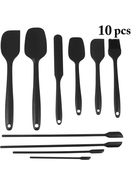 Kırmızı 10 Adet Yapışmaz Pasta Eşyaları Kazıyıcı Spatula Silikon Mutfak Pasta Aracı Spatula Silikon Tereyağı Krem Karıştırma Kazıyıcı (Yurt Dışından) modelleri