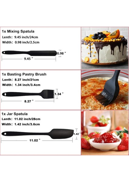 S Kazıyıcı Kırmızı 1/4/6 Adet Silikon Spatula Karıştırma Pasta Kazıyıcı Yapışmaz Tereyağı Serpme Kavanoz Blender Pişirme Spatula Mutfak Pişirme Aksesuarları (Yurt Dışından) fırsatları
