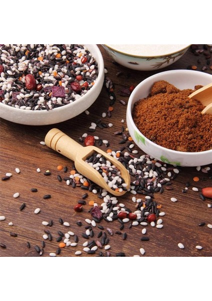 Çeşni Kaşıkları Mutfak Dagdet Lotus Ahşap 2.4x7.8 cm Tahta Kaşık Şeker Baharat Baharat Kaşığı Süt Tozu Kepçe (Yurt Dışından)