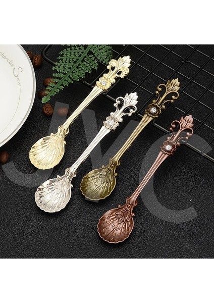 JY38 Honggu Yaratıcı Kraliyet Tarzı Çay Kaşığı Metal Oyma Kahve Kaşığı Vintage Masa Kaşığı Antika Çay Kaşığı Lyzeczka Yemek Kaşığı (Yurt Dışından) fiyatları
