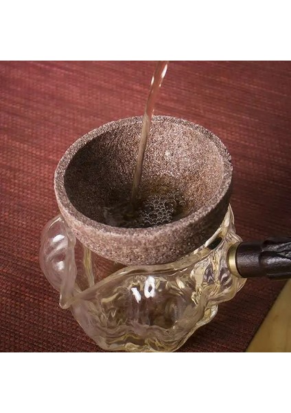 Kahverengi C Sıcak Satıcı Demlenmiş Çay Demleme Kahve Artefakt Seramik Gözeneksiz Filtre Kung Fu Çay Seti Aksesuarları Adil Fincan Çay Kaçak Seti (Yurt Dışından)