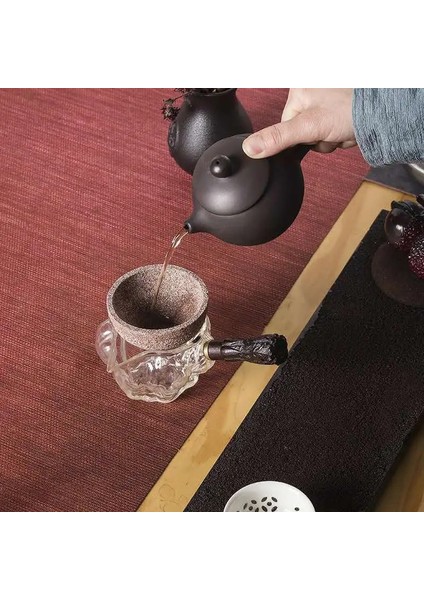 Kahverengi C Sıcak Satıcı Demlenmiş Çay Demleme Kahve Artefakt Seramik Gözeneksiz Filtre Kung Fu Çay Seti Aksesuarları Adil Fincan Çay Kaçak Seti (Yurt Dışından)