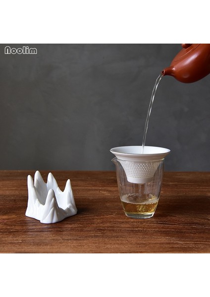 Bir Noolım Dağ Tepe Beyaz Yeşim Porselen Çay Filtre Süzgeç Yaratıcı Çayevi Araçları Seramik Fuarı Fincan Ofis Drinkware (Yurt Dışından) fiyatları