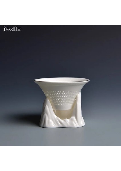 Bir Noolım Dağ Tepe Beyaz Yeşim Porselen Çay Filtre Süzgeç Yaratıcı Çayevi Araçları Seramik Fuarı Fincan Ofis Drinkware (Yurt Dışından) indirimleri