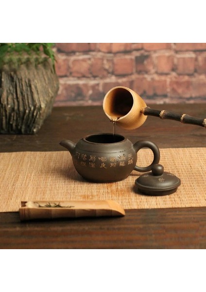 Bir El Yapımı Doğal Bambu Retro Su Şarap Kazanı Çevre Dostu Japon Çay Töreni Aksesuarları Yeşil Çay Matcha Çay Seti Araçları Yeni (Yurt Dışından) fırsatları
