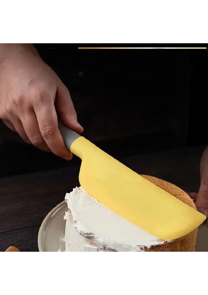 Gül Kırmızı 34 cm Kek Krem Spatula Yapışmaz Omlet Spatula Tereyağı Kazıyıcı Un Karıştırma Pişirme Aracı Isıya Dayanıklı Pasta Kazıyıcı (Yurt Dışından) modelleri