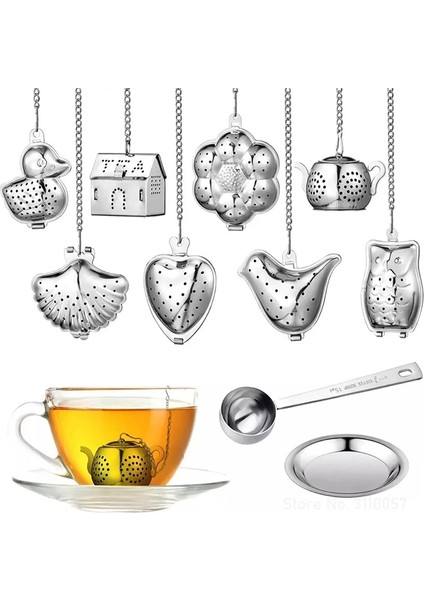 Boru Seti Yeni Paslanmaz Çelik Çay Demlik Demlik/baykuş/ördek/kabak Tepsisi Baharat Çay Süzgeci Bitkisel Filtre Teaware Aksesuarları Mutfak Aletleri (Yurt Dışından)