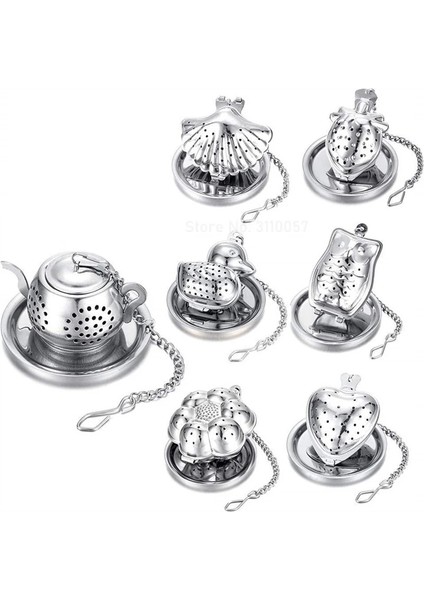 Boru Seti Yeni Paslanmaz Çelik Çay Demlik Demlik/baykuş/ördek/kabak Tepsisi Baharat Çay Süzgeci Bitkisel Filtre Teaware Aksesuarları Mutfak Aletleri (Yurt Dışından)