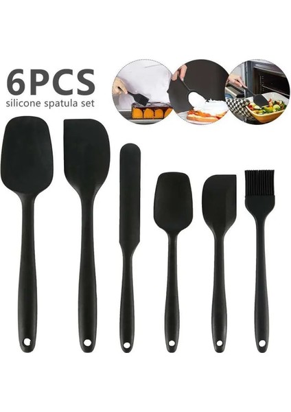 4 Adet Kırmızı 1/4/6 Adet Silikon Spatula Karıştırma Pasta Kazıyıcı Yapışmaz Tereyağı Serpme Kavanoz Blender Pişirme Spatula Mutfak Pişirme Aksesuarları (Yurt Dışından)