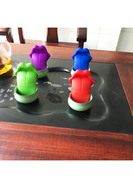 04 Çay Demlikler Büyük Dil Yaprak Çay Makinesi Komik Silikon Çay Poşeti Demleme Cihazı Bitkisel Baharat Filtresi Çay Süzgeç Mutfak Teaware (Yurt Dışından)