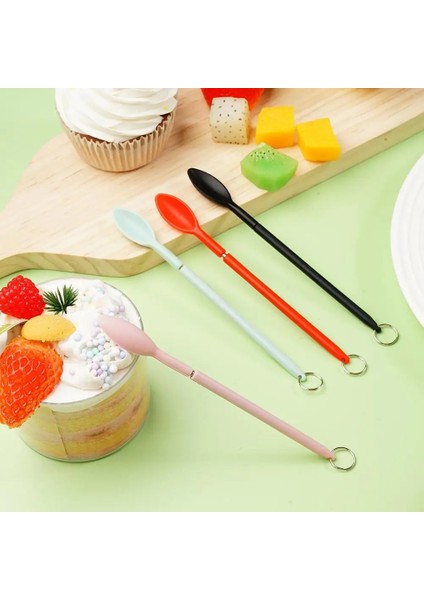 F 3 In 1 Silikon Mini Spatula Uzatılabilir Slicker-Kaşık Kozmetik Şişe Reçel Kazıyıcı Kremalı Kek Spatula Mutfak Pişirme Aksesuarları (Yurt Dışından)