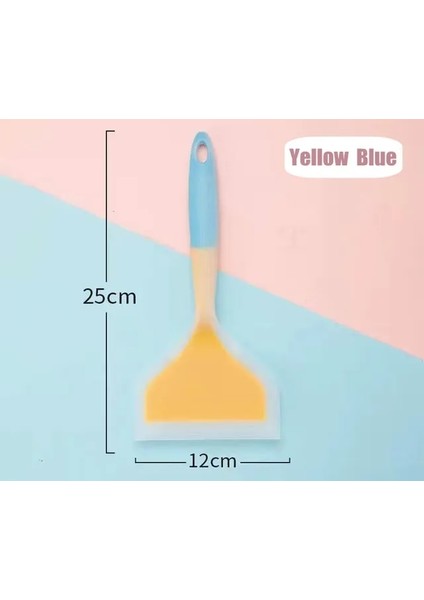 L Silikon Spatula Pişirme Gereçleri Sığır Eti Yumurta Mutfak Kazıyıcı Geniş Pizza Pişirme Araçları Kürek Yapışmaz Spatula Mutfak (Yurt Dışından)