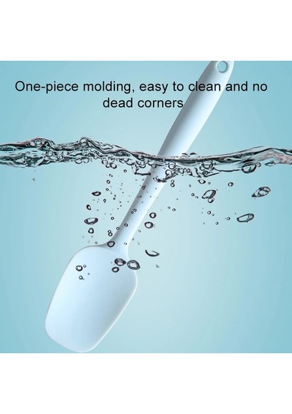 Yeşil 28 cm Sıcak Evrensel Isıya Dayanıklı Entegre Kolu Silikon Kaşık Kazıyıcı Spatula Dondurma Kek Mutfak Aracı Gereçler (Yurt Dışından) fırsatları