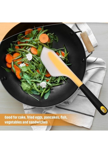 B 34 cm Kek Krem Spatula Yapışmaz Omlet Spatula Turner Tereyağı Kazıyıcı Un Karıştırma Pişirme Aracı Isıya Dayanıklı Pasta Kazıyıcı (Yurt Dışından) fırsatları