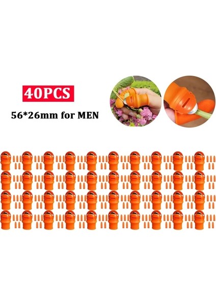 40 Adet 56X26MM 10-50 Adet Başparmak Bıçak Parmak Koruyucu Metal Tırnak Sebze Kesici Hasat Bıçağı Bitki Bıçak Makas Kesme Eldiveni Kitleri (Yurt Dışından)