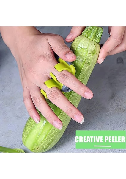 2c Iki Parmak Planya Meyve Soyucu Tıraş Önleyici El Sebze Planya Paslanmaz Çelik Meyve Soyucu Mutfak Pişirme Aksesuarları (Yurt Dışından) fırsatları