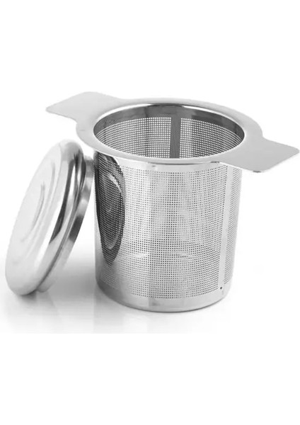 02 Kapaklı Çay Demlik Paslanmaz Çelik Çay Süzgeci Örgü Demlik Gevşek Çay Yaprağı Baharat Filtresi Drinkware Mutfak Aksesuarları Kolu Klip Içecek (Yurt Dışından)