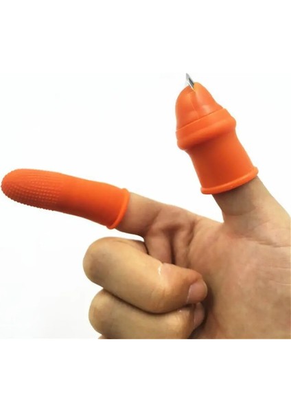 Gösterisi Olarak 5 Adet 5/8/10 Adet Meyve Bahçesi Meyve Sebze Başparmak Toplama Bıçağı Silikon Dişliler Kesme Sebze Parmak Koruyucu Bahçe Çiftliği (Yurt Dışından)