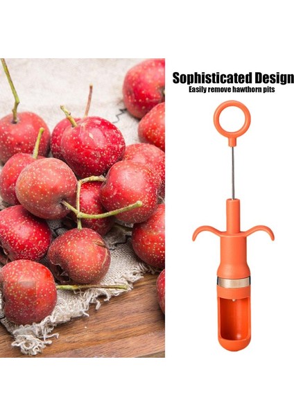 Turuncu Kiraz Tart Pitter Paslanmaz Çelik Kiraz Çekirdeği Sökücü Aracı Kaymaz Saplı Meyve Pitte Fit Parmak Insanlaşmış Sap (Yurt Dışından) indirimleri