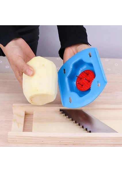 Kırmızı/mavi Sebze Dilimleme Patates Ipek Handguard Artefakt Parmak Koruma Mutfak Aletleri Aksesuarları Mutfak Alet Ev Kaynağı (Yurt Dışından)