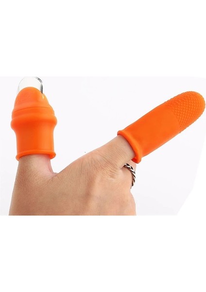5.5x2.7 cm Silikon Başparmak Bıçak Parmak Koruyucu Sebze Hasat Bıçağı Düz Bıçak Makas Kesme Halkaları Bahçe Eldivenleri (Yurt Dışından) modelleri