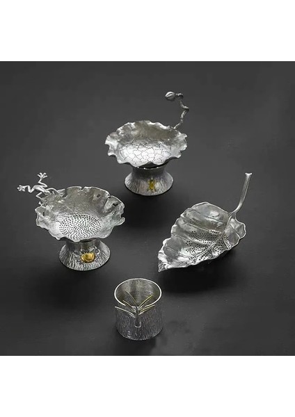 Yonca Saf Kalay Çay Süzgeci Filtre Yaprağı Kung Fu Çay Seti Demlik Yaratıcı El Yapımı Kahve Çay Süzgeçleri Mutfak Aksesuarları Teaware (Yurt Dışından)