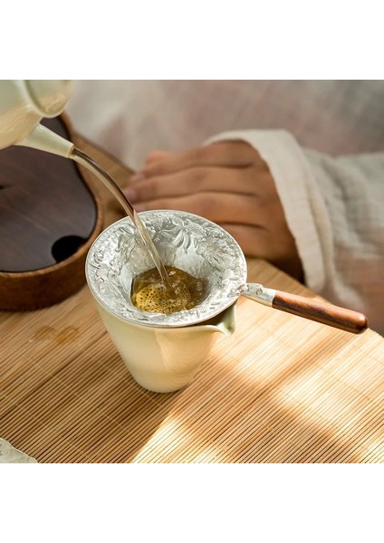 Yonca Saf Kalay Çay Süzgeci Filtre Yaprağı Kung Fu Çay Seti Demlik Yaratıcı El Yapımı Kahve Çay Süzgeçleri Mutfak Aksesuarları Teaware (Yurt Dışından)