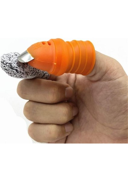 Gösterisi Olarak Silikon Başparmak Bıçak Koruyucu Dişliler Kesme Sebze Hasat Bıçağı Çiftlik Sebze Meyve Seçici Biber Bıçağı Eldiven (Yurt Dışından)