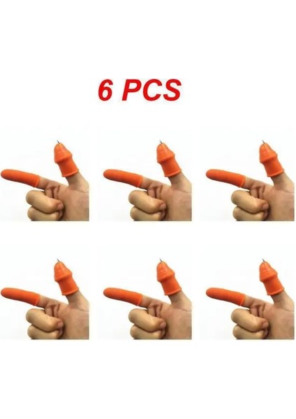 Gösterisi Olarak 6 Adet 2/4/6 Adet Dişliler Kesme Sebze Hasat Bıçağı Sıkma Tesisi Bahçe Çiftliği Silikon Başparmak Bıçak Koruyucu Isteğe Bağlı Kesici (Yurt Dışından)