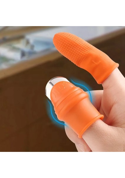L 5 Adet Keskin Sıkma Bitki Bıçak Makas Eldiven Başparmak Bıçak Parmak Koruyucu Silikon Başparmak Bıçak Sebze Meyve Seçici Bahçe (Yurt Dışından)