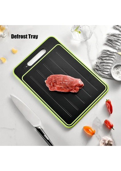 1 Adet Siyah Küçük 4 In 1 Kesme Tahtası Blokları Çift Taraflı Kesme Tahtası Buz Çözme Çözülme Fonksiyonu ile Mutfak Taşlama Bıçak Bileyici ile (Yurt Dışından) indirimleri