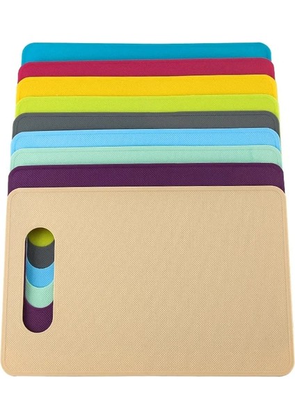 Yh 29X19X0.23CM Mutfak Gereçleri Çok Renkli Kolay Temizlenebilir Kaymaz Plastik Kesme Tahtası Gıda Kesme Bloğu Mat Aracı Mutfak Aşçı Malzemeleri (Yurt Dışından)
