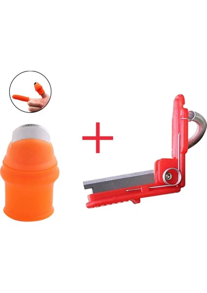 2 Adet L 1 Takım Silikon Parmak Koruyucusu Bıçaklı Silikon Başparmak Bıçak Parmak Kesici Seti Emek Tasarrufu Sağlayan Hasat Bitki Toplama Aracı (Yurt Dışından) fiyatları