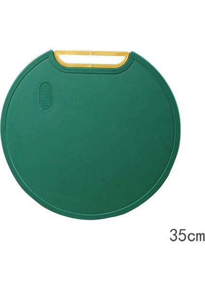 35 cm Mutfak Kesme Tahtası Pe Meyve Sebze Kesme Tahtası Kaymaz Küf Geçirmez Plastik Yuvarlak Kesme Mat Mutfak Aksesuarları (Yurt Dışından)