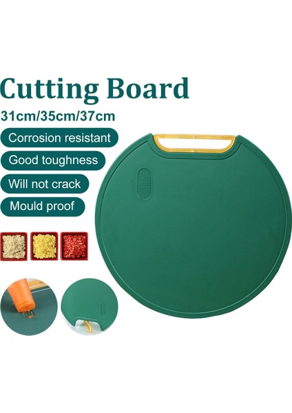 35 cm Mutfak Kesme Tahtası Pe Meyve Sebze Kesme Tahtası Kaymaz Küf Geçirmez Plastik Yuvarlak Kesme Mat Mutfak Aksesuarları (Yurt Dışından) modelleri