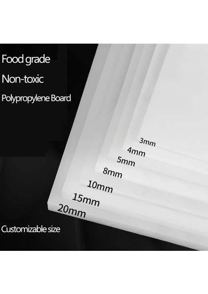 Boyutu 310X210X10MM Gıda Sınıfı Toksik Olmayan Pp (Polipropilen Plastik) Kurulu, Kesme Tahtası Dıy Balık Tankı Tahta Basın Destek Plakası Özelleştirilebilir Boyut (Yurt Dışından)
