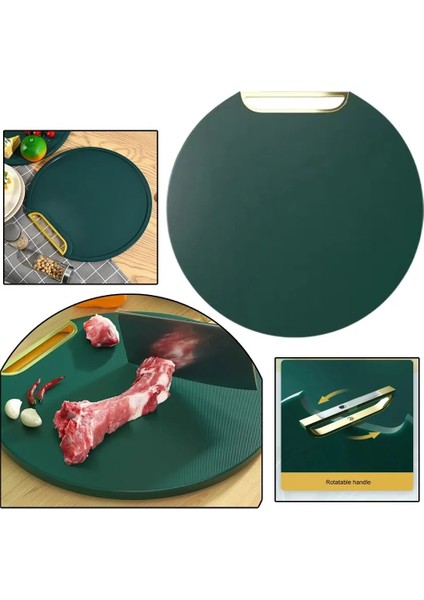 Yeşil 31 cm Kesme Tahtası Pe Küf Geçirmez Ev Meyve Mutfak Kaymaz Kemik Kesme Tahtası Plastik Kesme Tahtası Mutfak Pişirme Araçları (Yurt Dışından) fiyatları