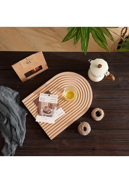 05 Ahşap Iskandinav Tarzı Su Dalgalanma Doğrama Blok Ev Breadboard Öğleden Sonra Çay Tepsisi Plaka Kesme Sebze Meyve Tahtası (Yurt Dışından)