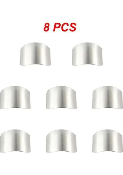 1 8 Adet 5/8/10 Adet Parmak Koruyucu Güçlü Taşınabilir Kesim Sebze Pas Aşınma Direnci Çok Fonksiyonlu Ev Mobilya Paslanmaz Çelik (Yurt Dışından)