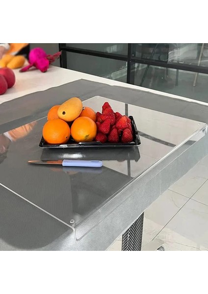 Temizle Kesme Tahtası Kullanışlı Yeniden Kullanılabilir Asılı Delik Temizle Anti Kayma Akrilik Kesme Tahtası Mutfak Gereçleri Doğrama Bloğu Kesme Tahtası (Yurt Dışından)
