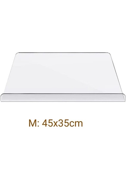 M 45X35 cm Akrilik Kaymaz Şeffaf Kesme Tahtası Dudaklı Mutfak Tezgahı Tezgah Koruyucu Ev Restoran Mutfak Aletleri (Yurt Dışından)