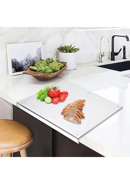 45 cm Şeffaf Kesme Tahtası Kaymaz Doğrama Blokları Akrilik Kesme Tahtası Ev Restoran Mutfak Tezgahı Kahvaltı (Yurt Dışından) modelleri