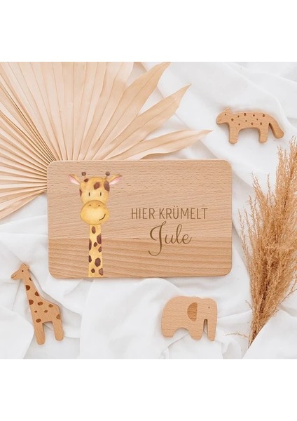 Ücretsiz Özel 22X14X1CM Kişiselleştirilmiş Kahvaltı Tahtası Çocuklar Için Kahvaltı Tahtası Bebek Hediye Doğum Vaftiz Özel Ahşap Üzerine Basılmış Dilim Sanat Gravür Isim Metni (Yurt Dışından)