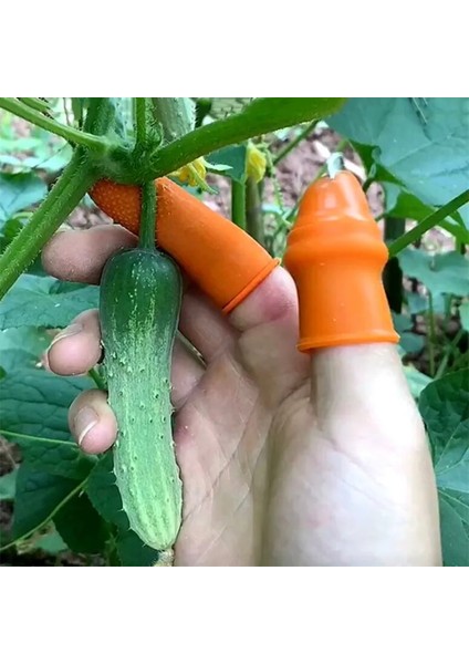 Trompet 5A Silikon Başparmak Bıçak Parmak Koruyucu Sebze Hasat Bıçağı Bitki Bıçak Makas Kesme Halkaları Bahçe Eldivenleri (Yurt Dışından) fiyatları