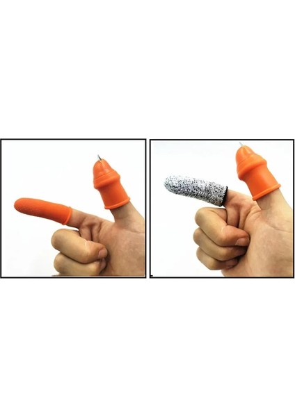 Trompet 5A Silikon Başparmak Bıçak Parmak Koruyucu Sebze Hasat Bıçağı Bitki Bıçak Makas Kesme Halkaları Bahçe Eldivenleri (Yurt Dışından) indirimleri